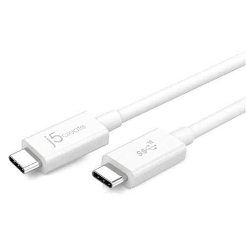J5CREATE JUCX01 USB-C 3.1 to USB-C 70cm Coaxial Cable